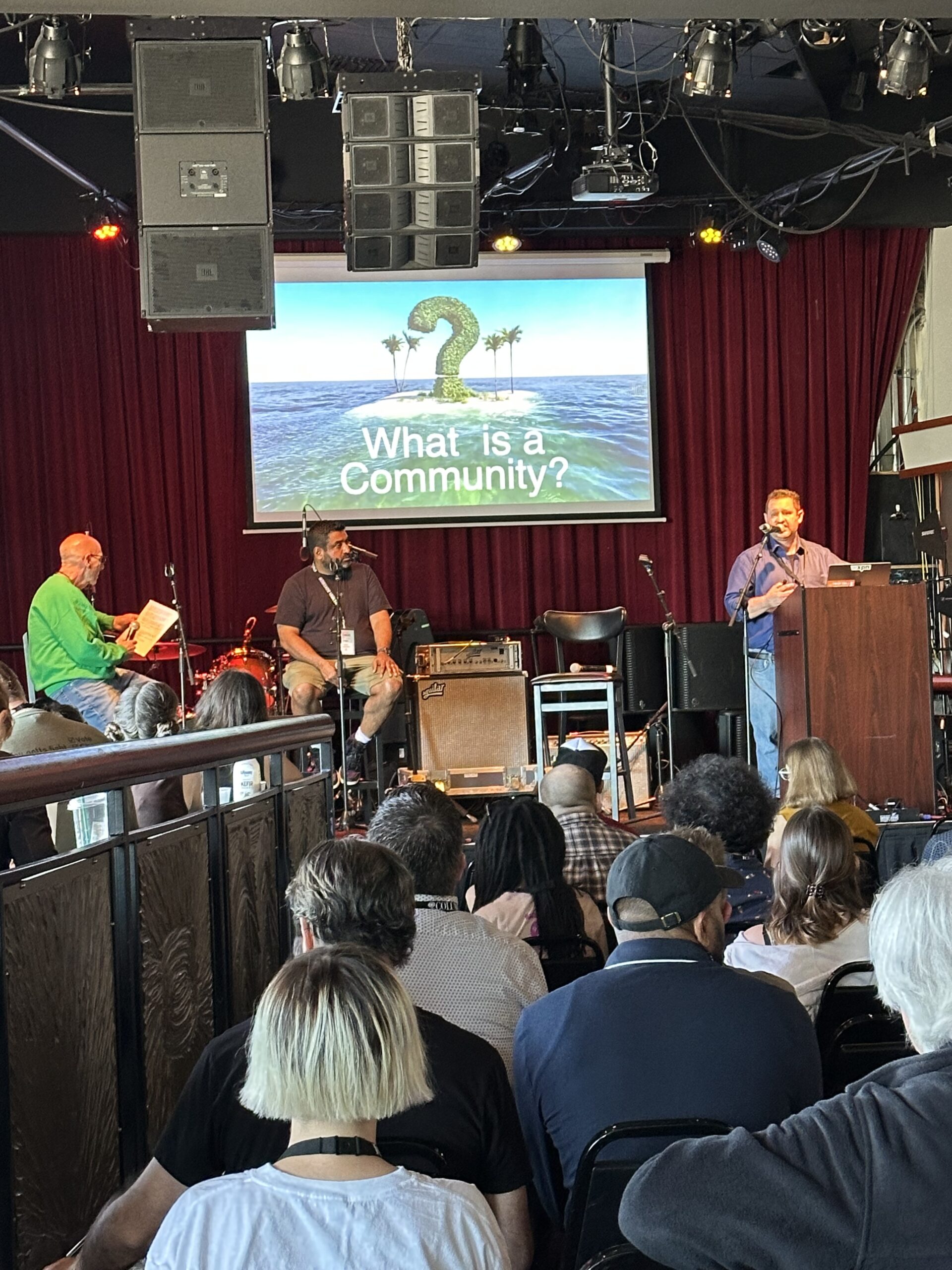 Seth Resler speaking at NON-COMMvention 2025